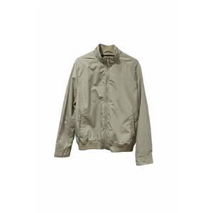 Perry Ellis Portfolio Tan Microfiber Jacket Full Zip Mesh Lined Mens Large